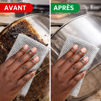 🧽 Pack 10 Chiffons Vaisselle Anti Rayures ( GRILLAGE )